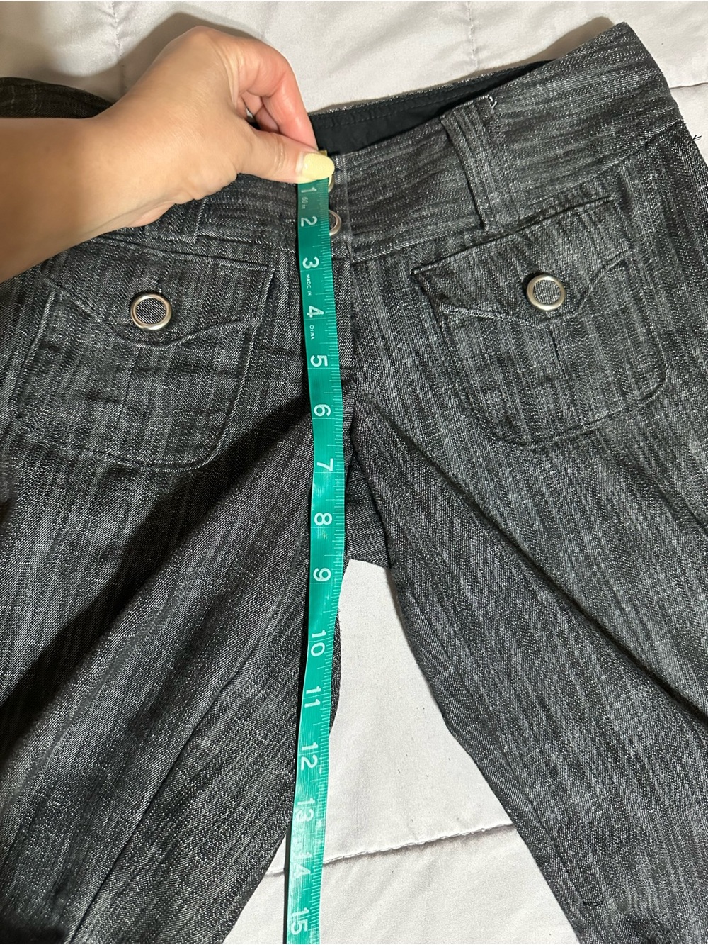 Charlotte Russe Black Textured Bermuda Shorts - Picture 5 of 11